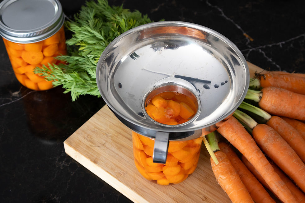 Thumbnail: 6-teilige Trichterset aus Edelstahl