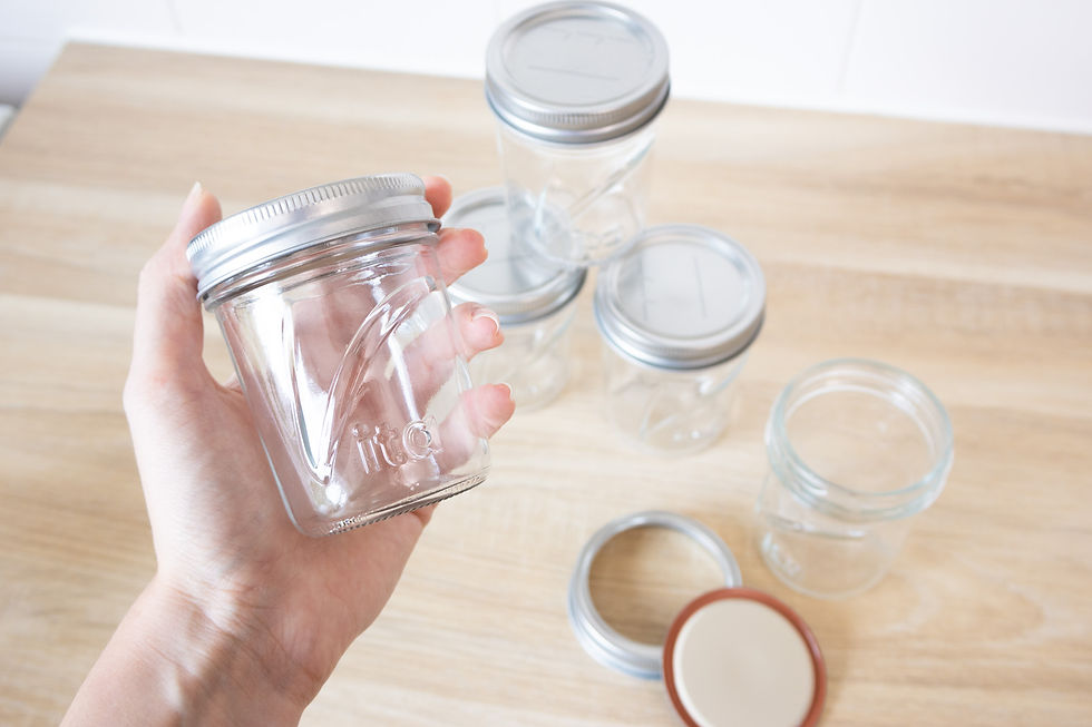 Miniature : Set of 9 Vita mason jar 200 ml regular mouth