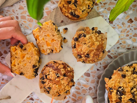 Muffins abricot streusel