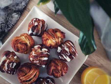 Cinnamon rolls en version "nœuds" à la cannelle