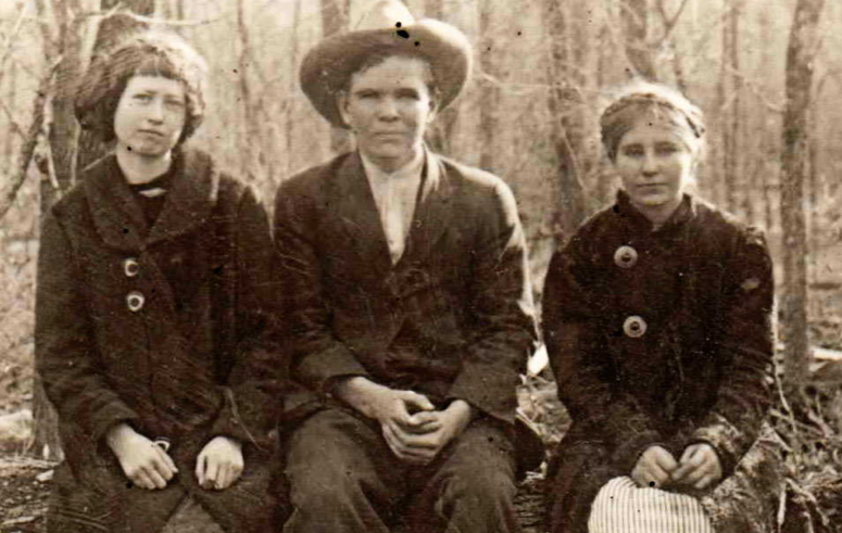 L to R are Susie Bates, William Langley, and Ethel