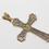 Thumbnail: Vintage 9ct Yellow & White Gold Ornate Cross Pendant