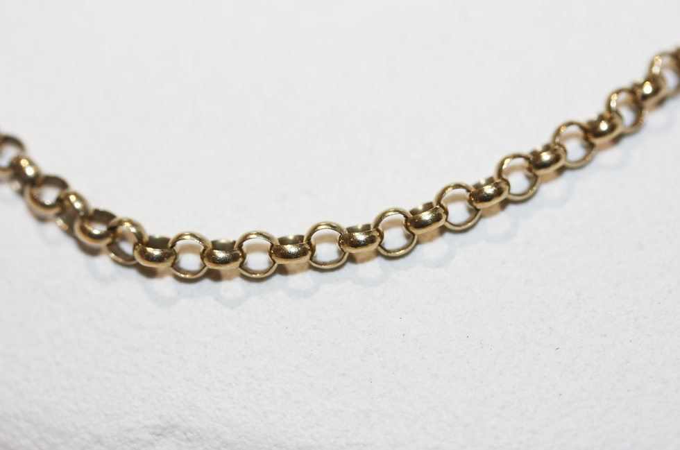Thumbnail: Vintage 9ct Gold Belcher Chain