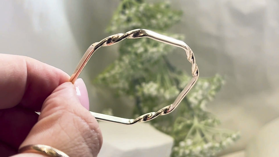 Thumbnail: Vintage 9ct Gold Baby Bangle