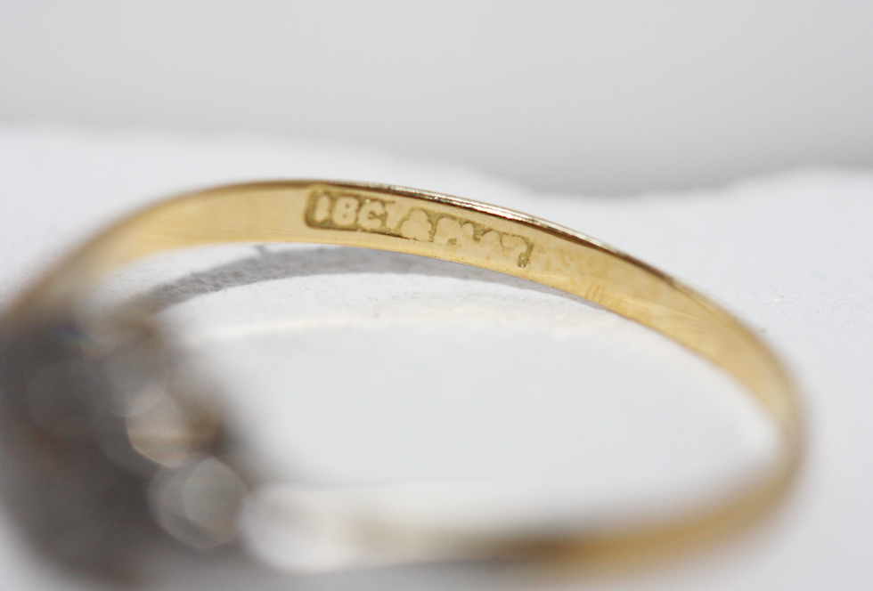 Thumbnail: Art Deco 18ct Gold & Platinum Diamond Ring