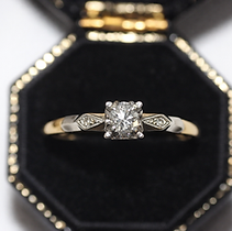 Art Deco 18ct Gold Diamond Engagement Ring _ c.1920s–30s