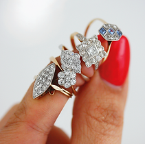 vintage and antique gold rings