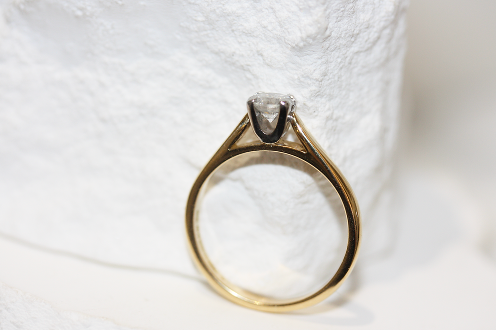 Thumbnail: 18ct Gold Diamond Solitaire Ring, 0.42ct