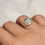 Thumbnail: Vintage Solid Silver Aquamarine Statement Ring