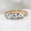 Thumbnail: Vintage 9ct Gold Three-Stone Cubic Zirconia Ring