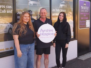 Thistle Cabs Group named Ayrshire Hospice charity partner for 2026