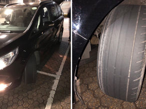 SUPER SLICK! Minicab deemed unfit by police after discovering dangerous illegal tyre