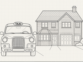Why is taxi access in new housing developments often overlooked despite its key public transport role?