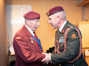 WWII Veteran Receives the Dutch Liberation Medal at Taxi Charity event