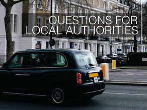What are the questions councils face as part of government taxi licensing consultation to redefine authority regions?