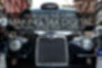 Black London taxi on a city street with headline text: How has the first making tax digital return gone for cabbies?
