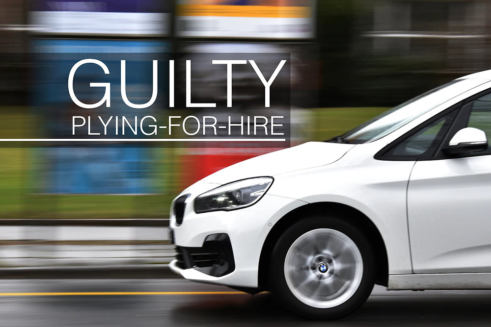 ROGUE FAKE TAXI Man pleads guilty to TEN CHARGES after illegally