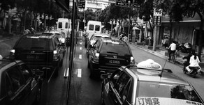 New street side devices allow taxis to be hailed at press of a button, rather than through an app