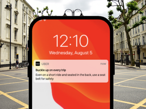 Uber introduces voice and in app seat belt reminders for drivers and riders