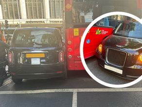 THEY ARRIVED LIKE BUSES! London black taxi hit by two different buses in same day