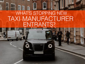 What is stopping new black cab taxi manufacturers entering the market?