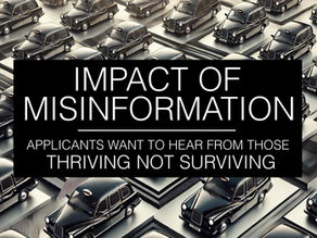 IMPACT OF MISINFORMATION: Taxi applicants want to hear from those drivers THRIVING, not surviving