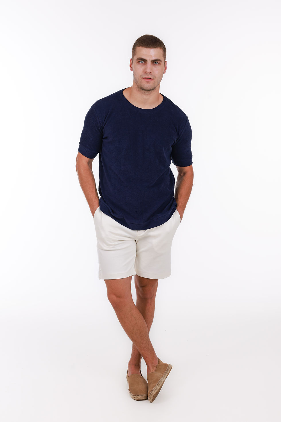 Thumbnail: Plush Terry Cloth  With  Stretch Short Sleeve