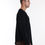 Thumbnail: Cotton Ribbed V-Shape Long Sleeve and Hem