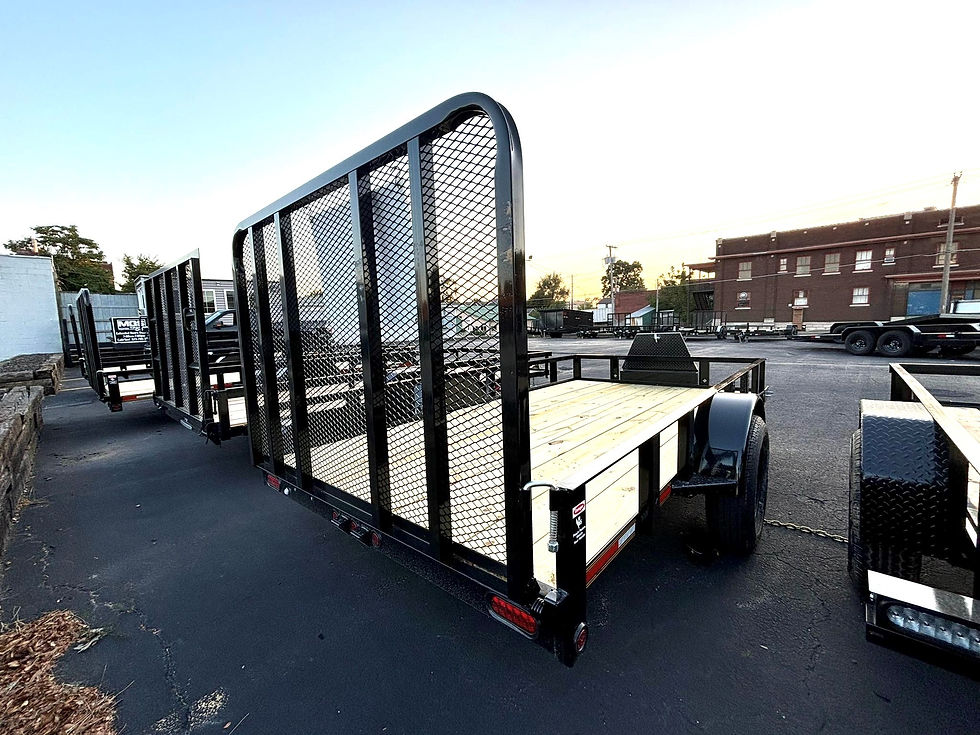 Thumbnail: Utility Trailer 6.4' x 12' Single Axle w/Toolbox