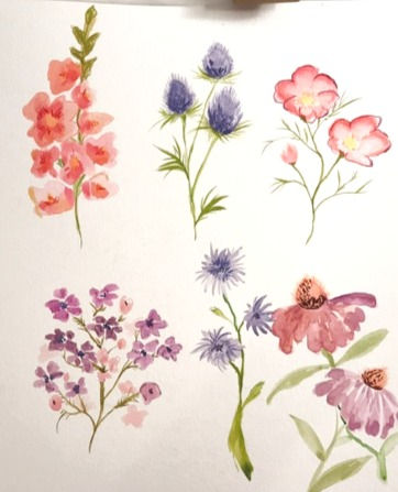 Watercolor Wildflowers