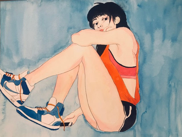 Watercolor Nikes