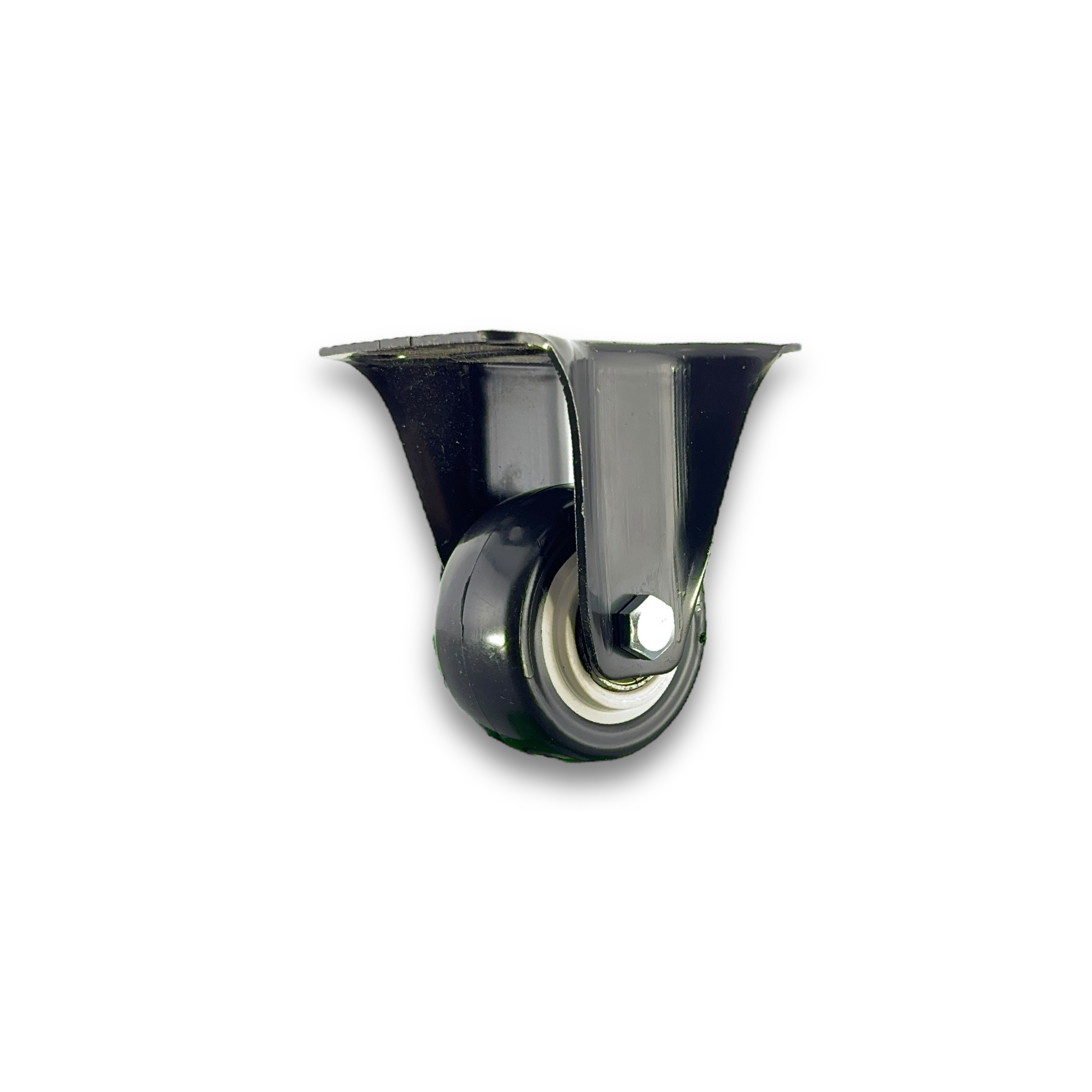 Rueda Fija Poliuretano Negra 50mm