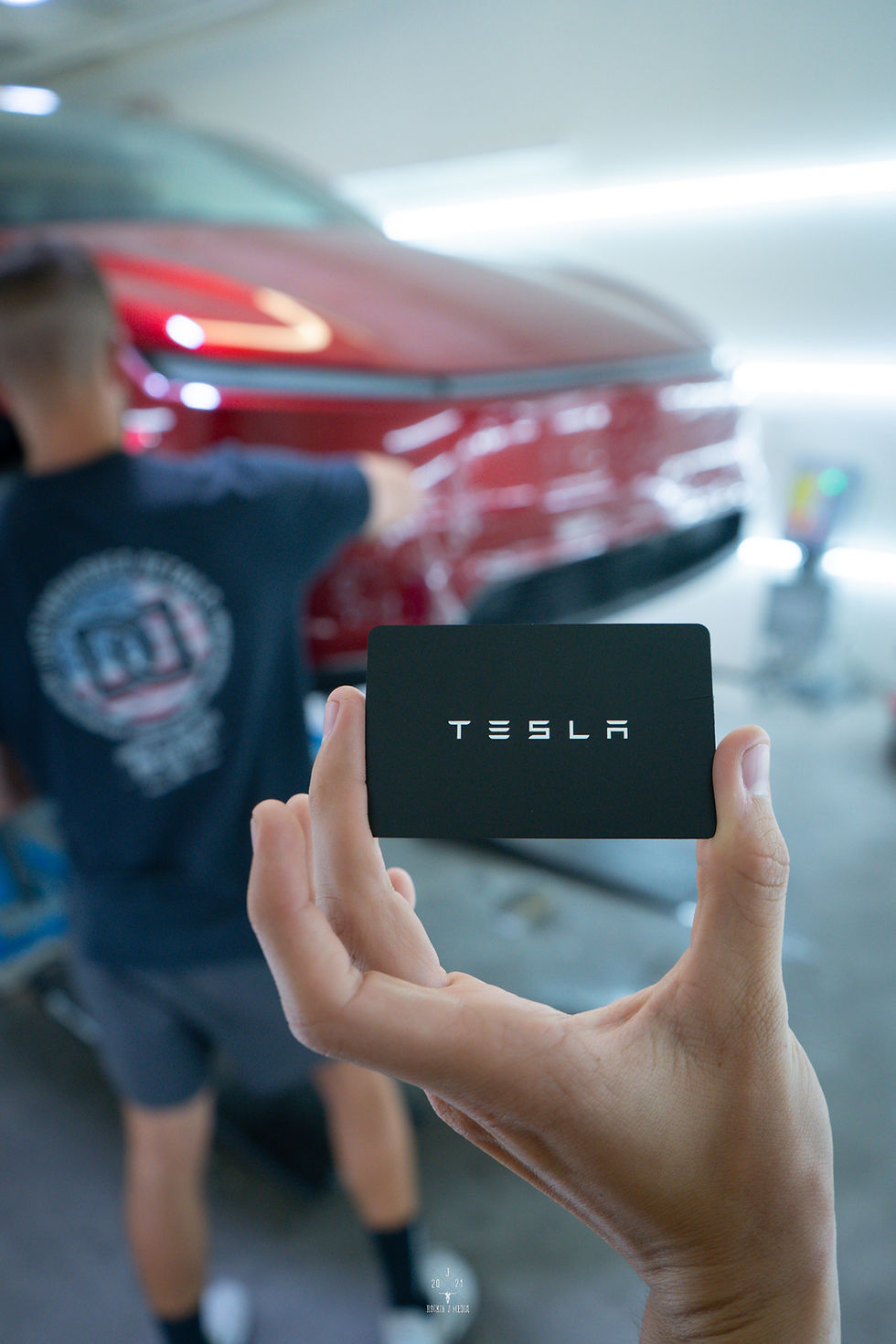 Tesla at Distinguished Details in Lubbock, TX