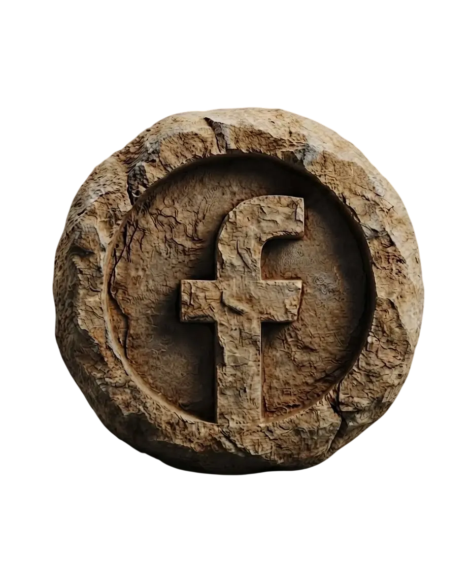 Stone-textured WhatsApp icon