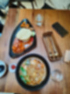 Vegan Nasi Kandar and Hokkien Mee dishes on table