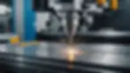 Close-up view of a precision CNC machine in operation