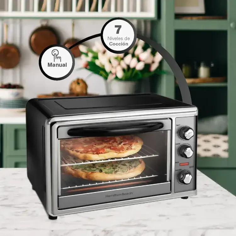Miniatura: Horno de Convección y Rostizador HAMILTON BEACH 31104D 28 Litros Gris
