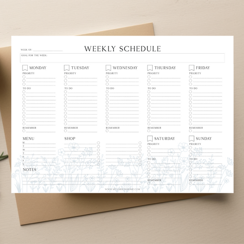 Empower Your Week with A4 Weekly Planner Notepad