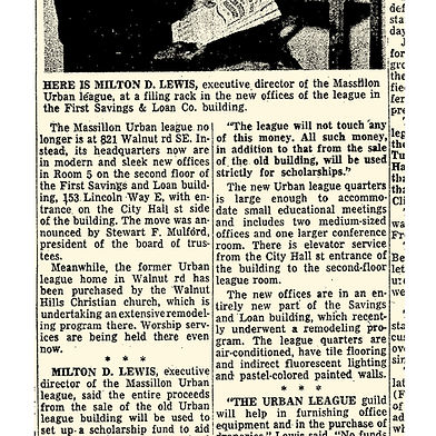 Massillon Urban League, Milton Lewis