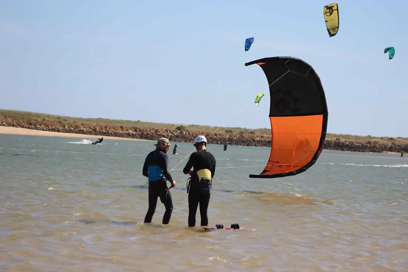 Kitesurfing lesson Alvor Lagoon Lagos.webp