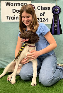 Jr. Handler with her Puppy Grad 2024