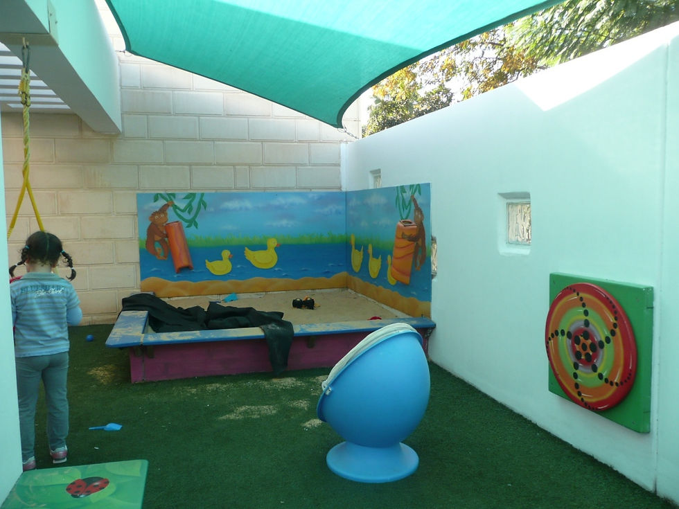Outdoor playground upstairs