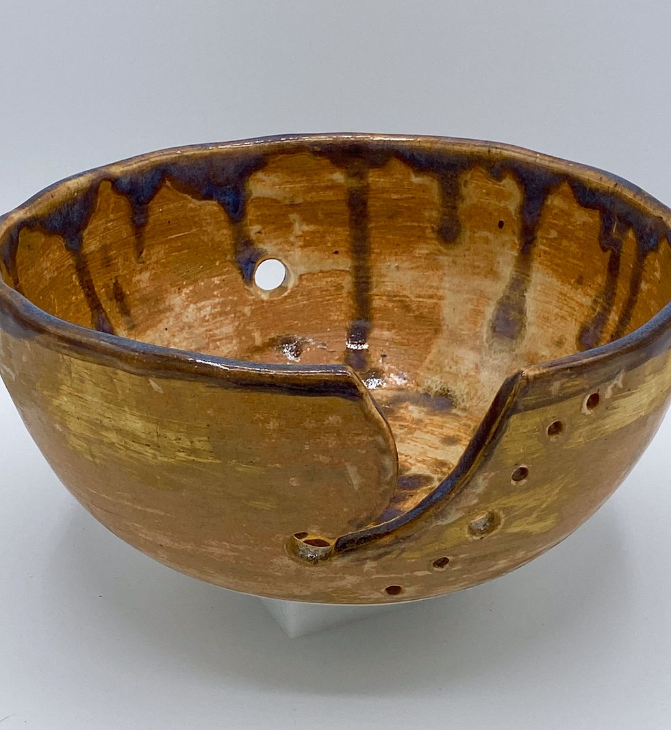 Thumbnail: Yarn Bowl (8" Purple Accents)