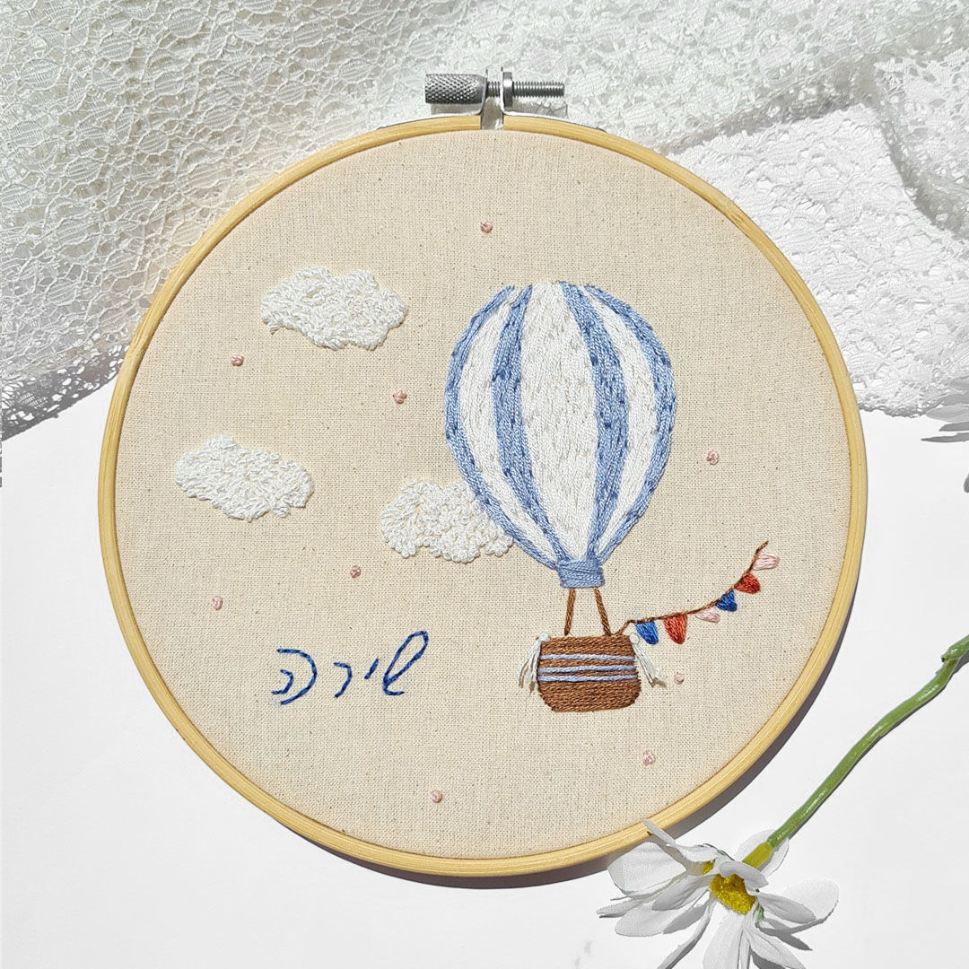 שלט לחדר ילדים - דגם כדור פורח