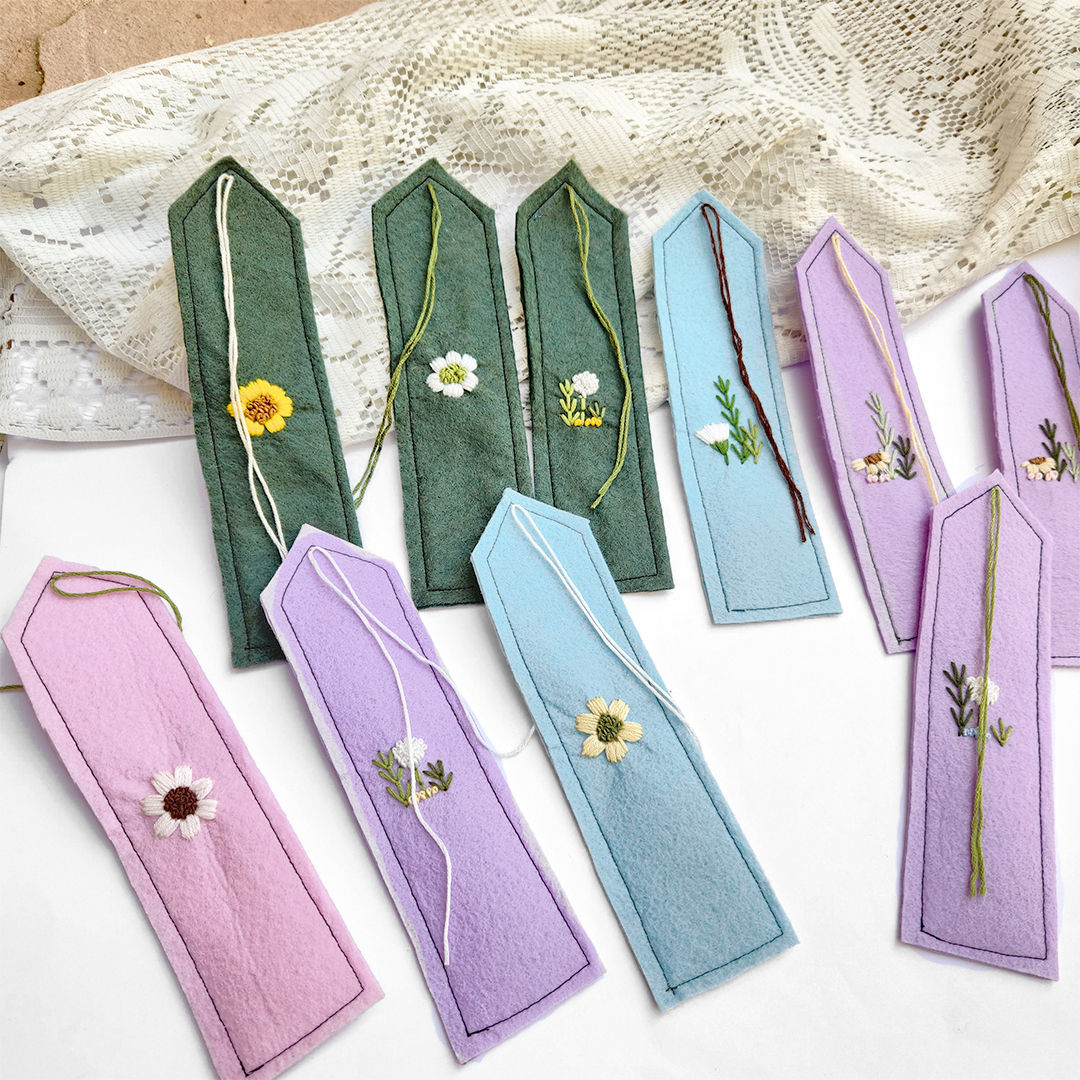 מארז 10 סימניות רקמה