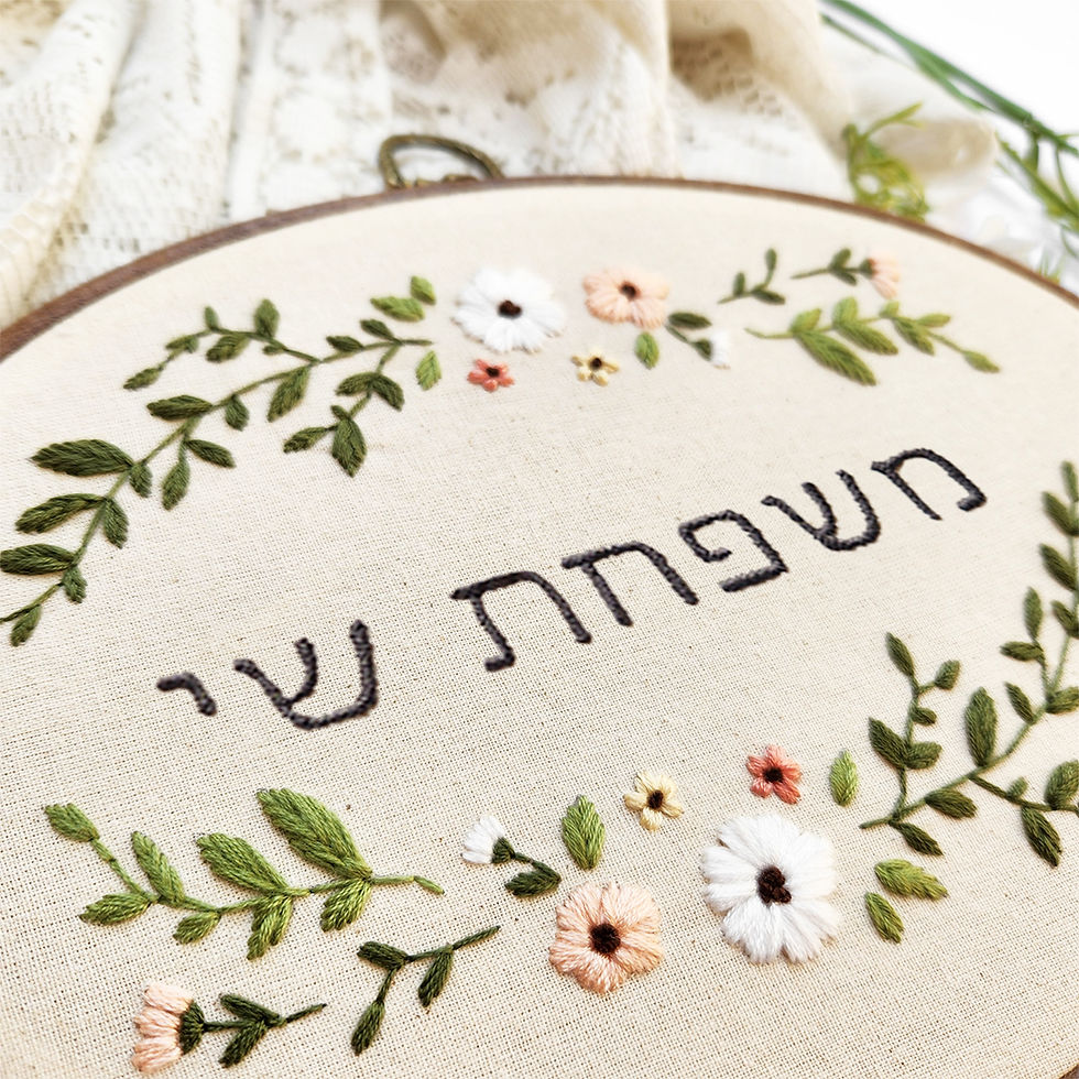 תמונה ממוזערת: שלט לבית אובלי - דגם שי