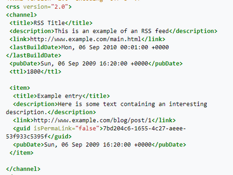 RSS feeds on websites