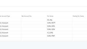 Set up general journal templates