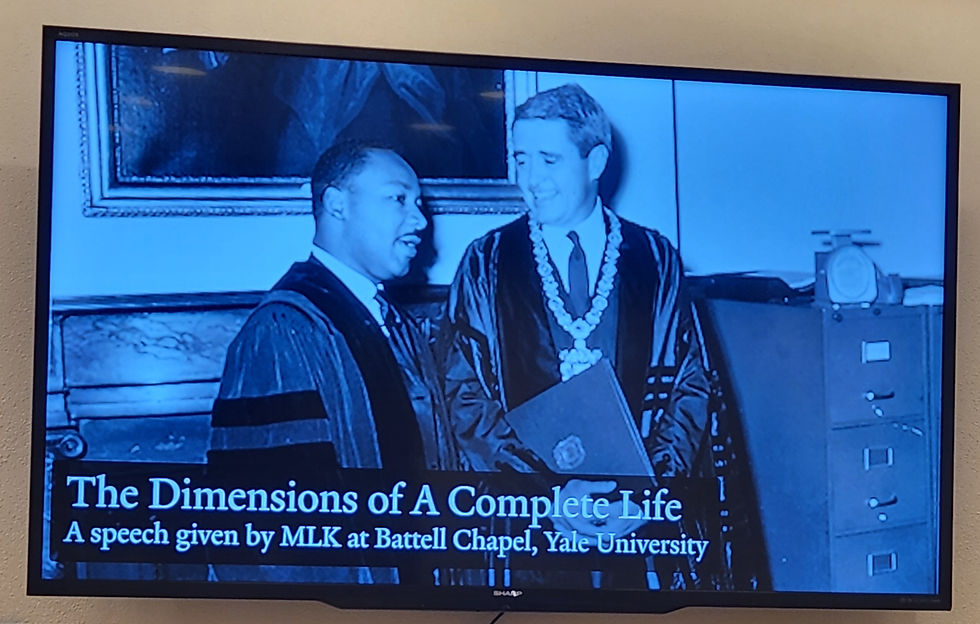 Dr. Martin Luther King Jr., at Yale University