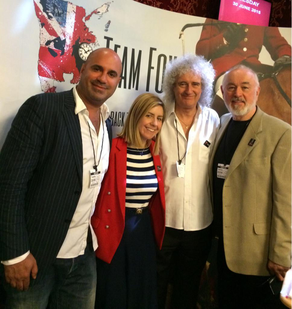 Team Fox - Brian May, Peter Egan, Marc Abraham